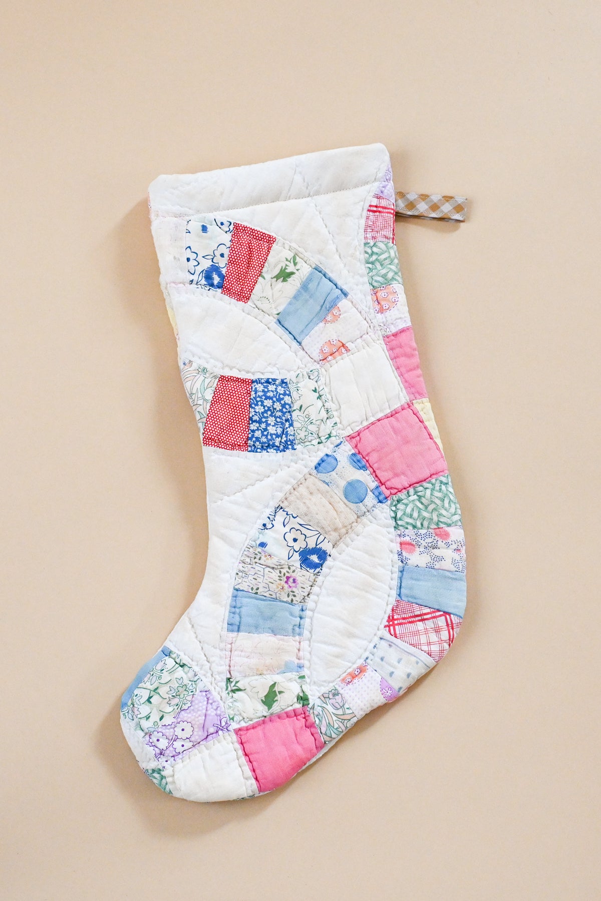 Vintage Quilt Stocking IX