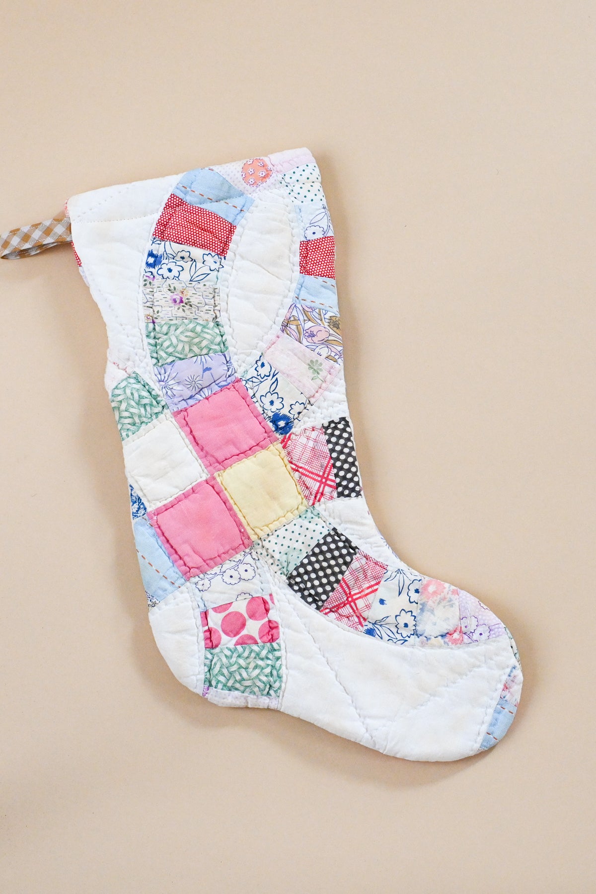 Vintage Quilt Stocking XVI