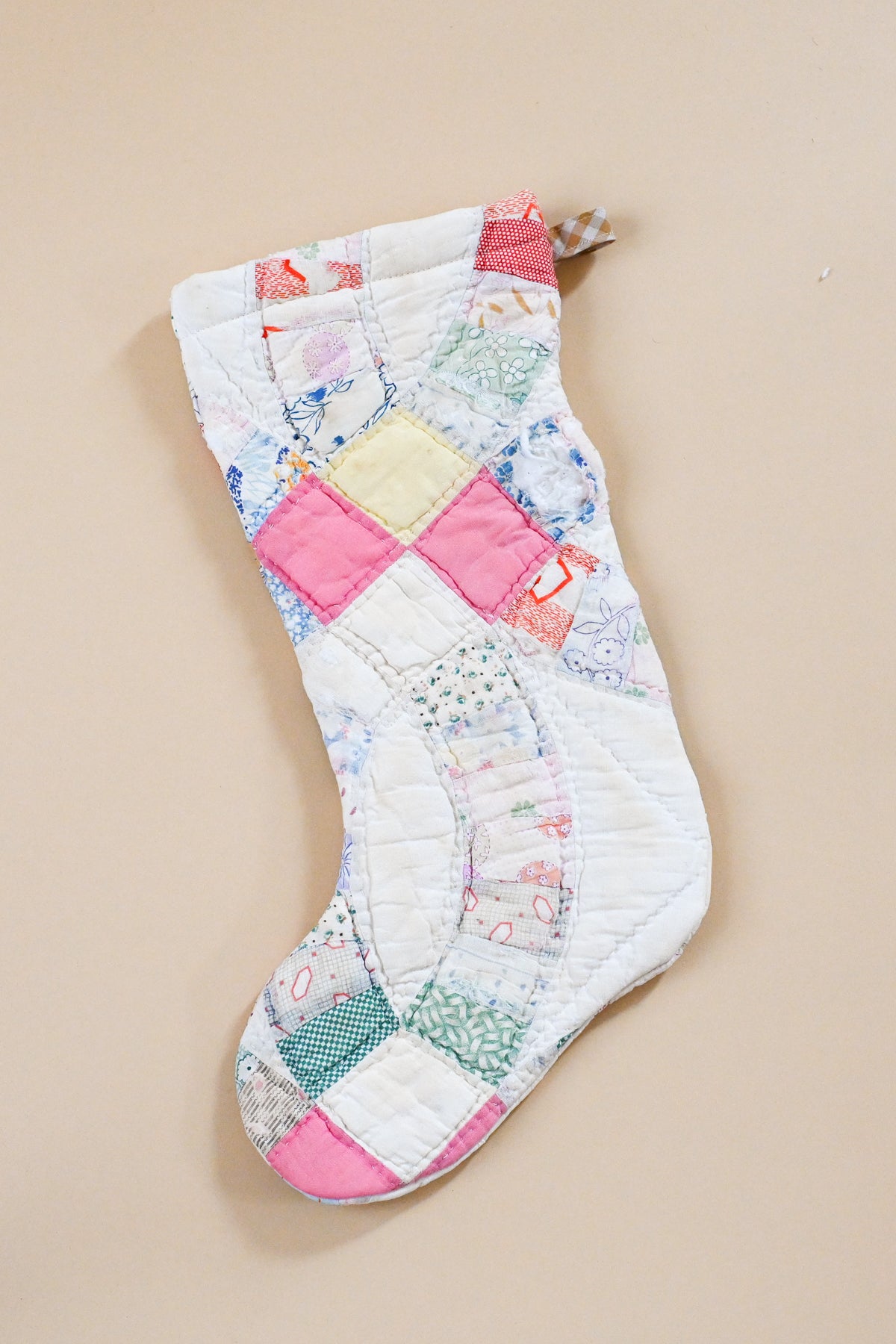 Vintage Quilt Stocking XVI