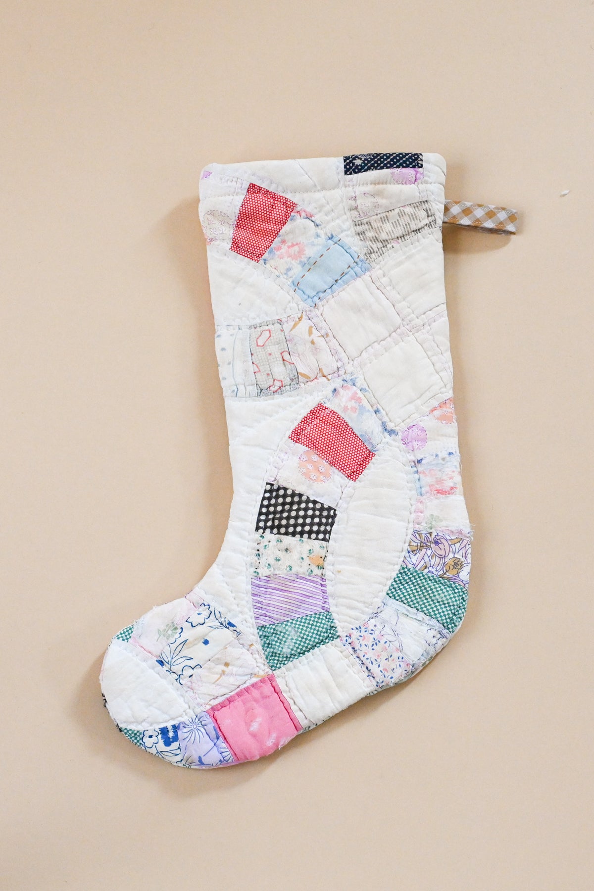 Vintage Quilt Stocking XVII