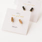 Bar Druzy Studs