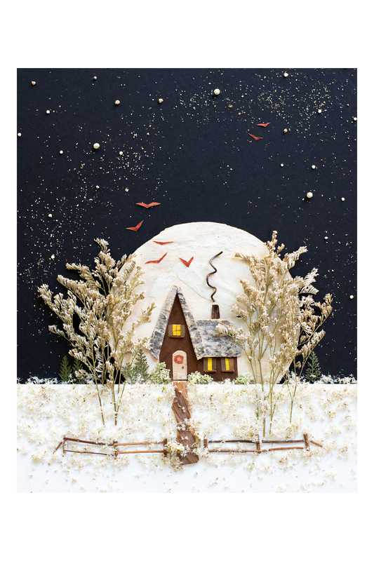 "December Moon" Flower Print
