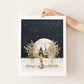 "December Moon" Flower Print