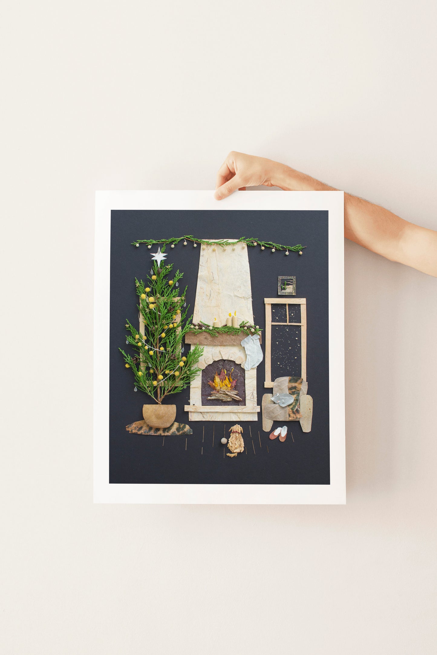 "Fireside Friends" Flower Print