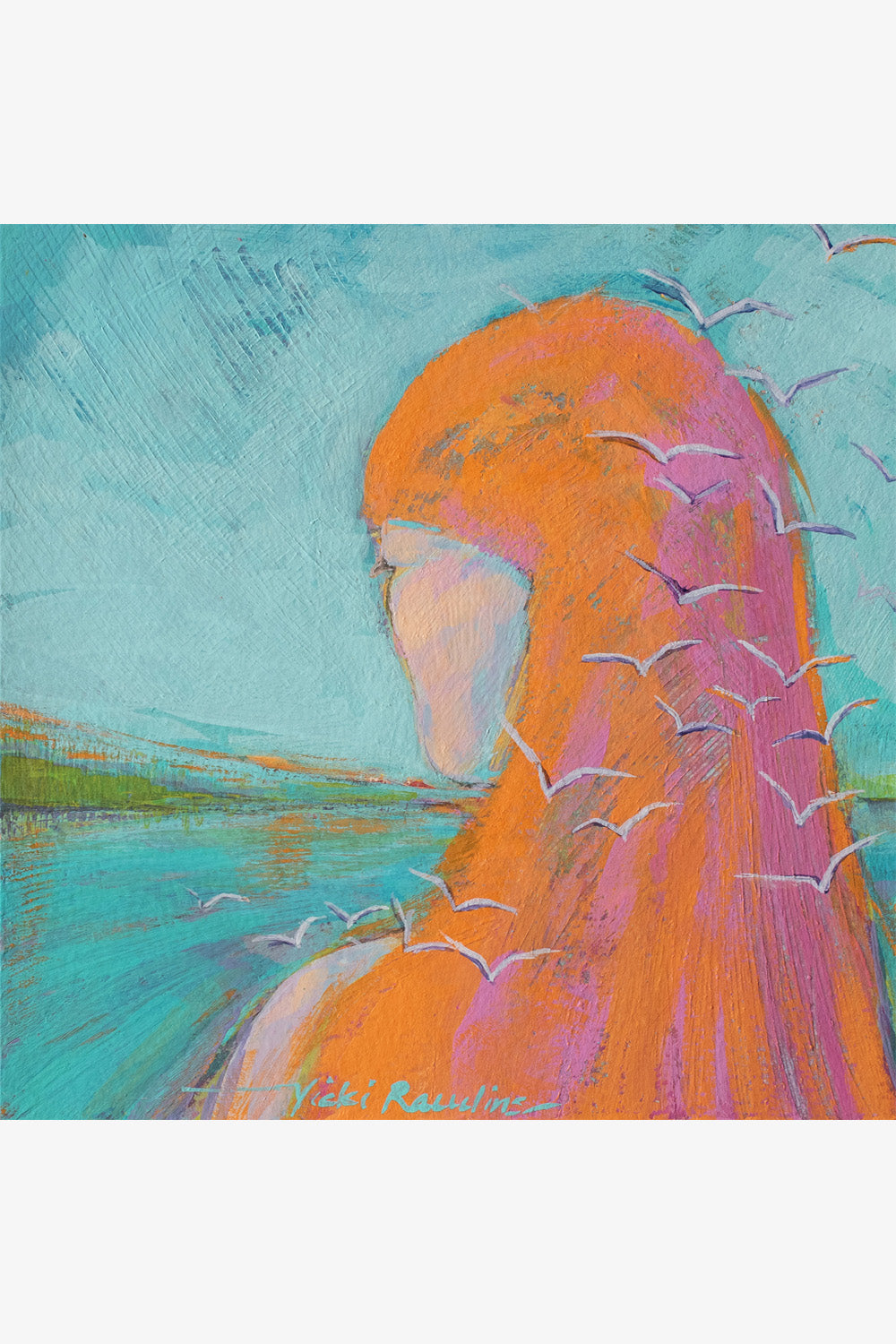 "Into the Blue" Print - Sister Golden