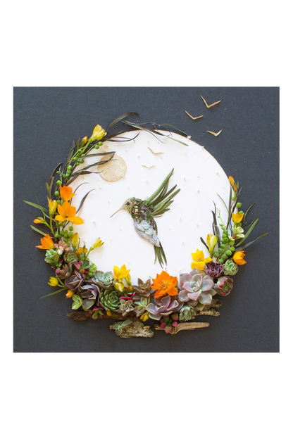 "Live Fully" Flower Print