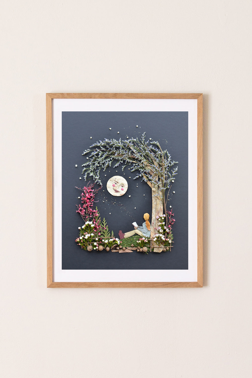 "The Moon & Me" Flower Print