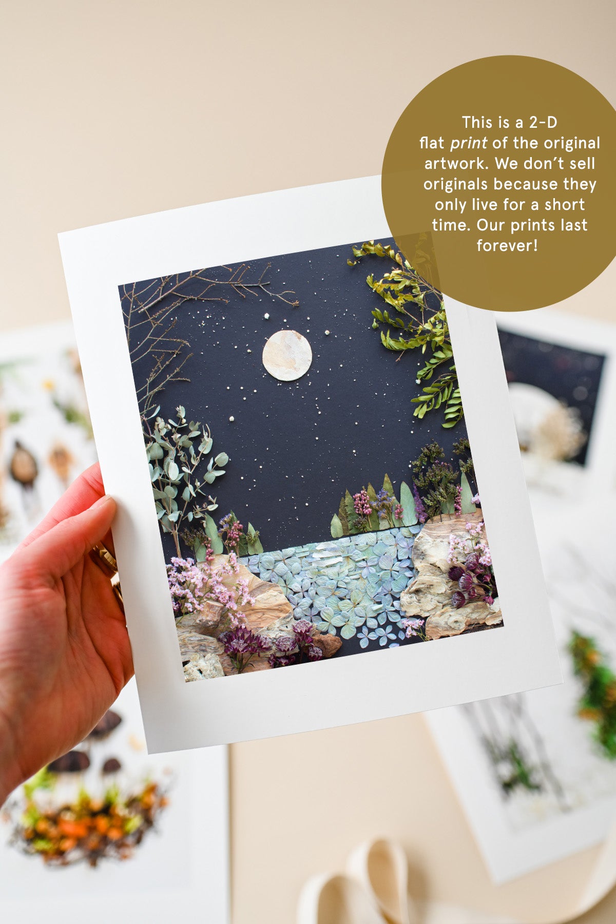 "Pink Moon" Flower Print