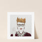 "The Notorious RBG" Flower Print