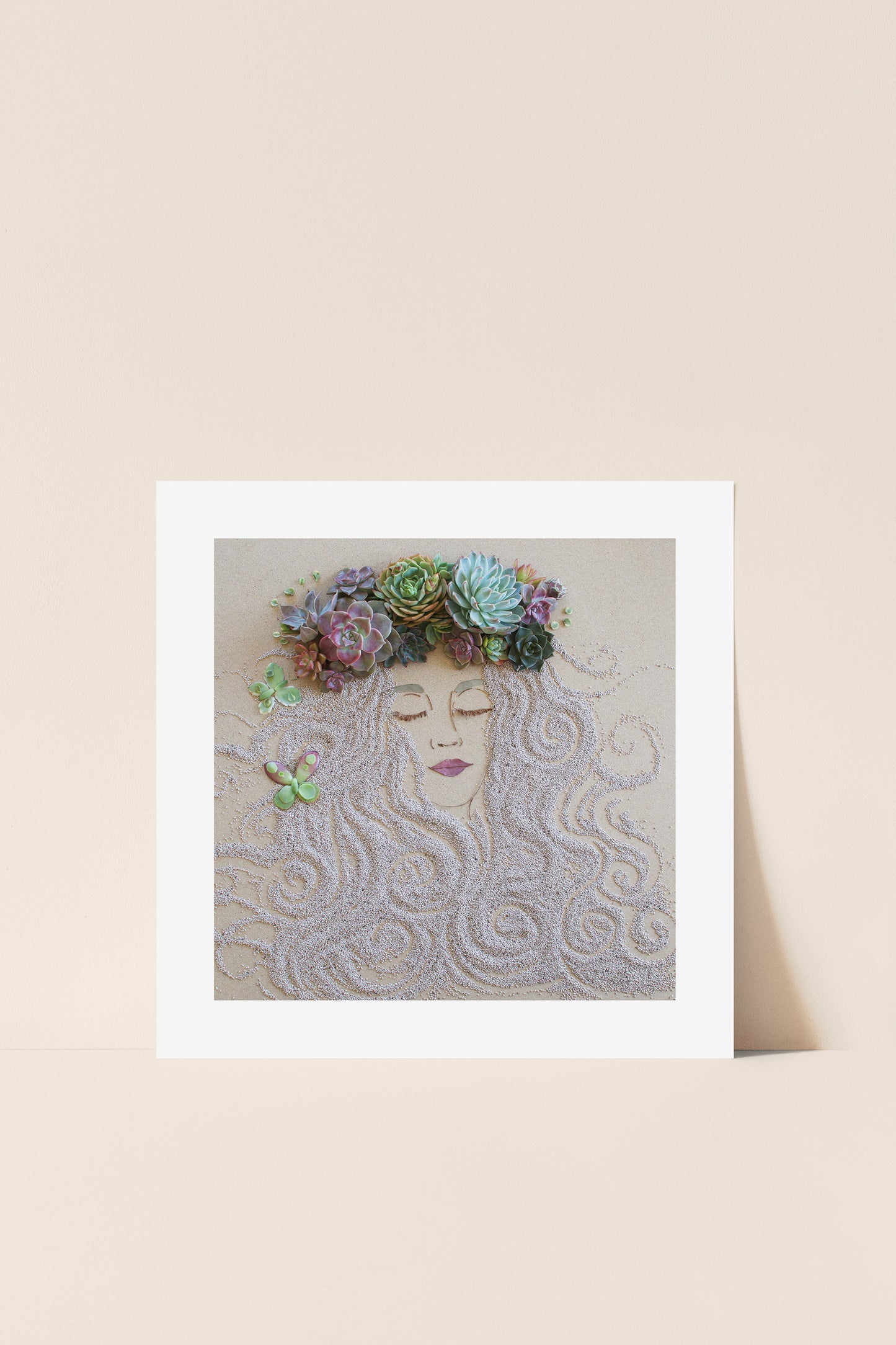 "Succulent Fairy" Flower Print - Sister Golden