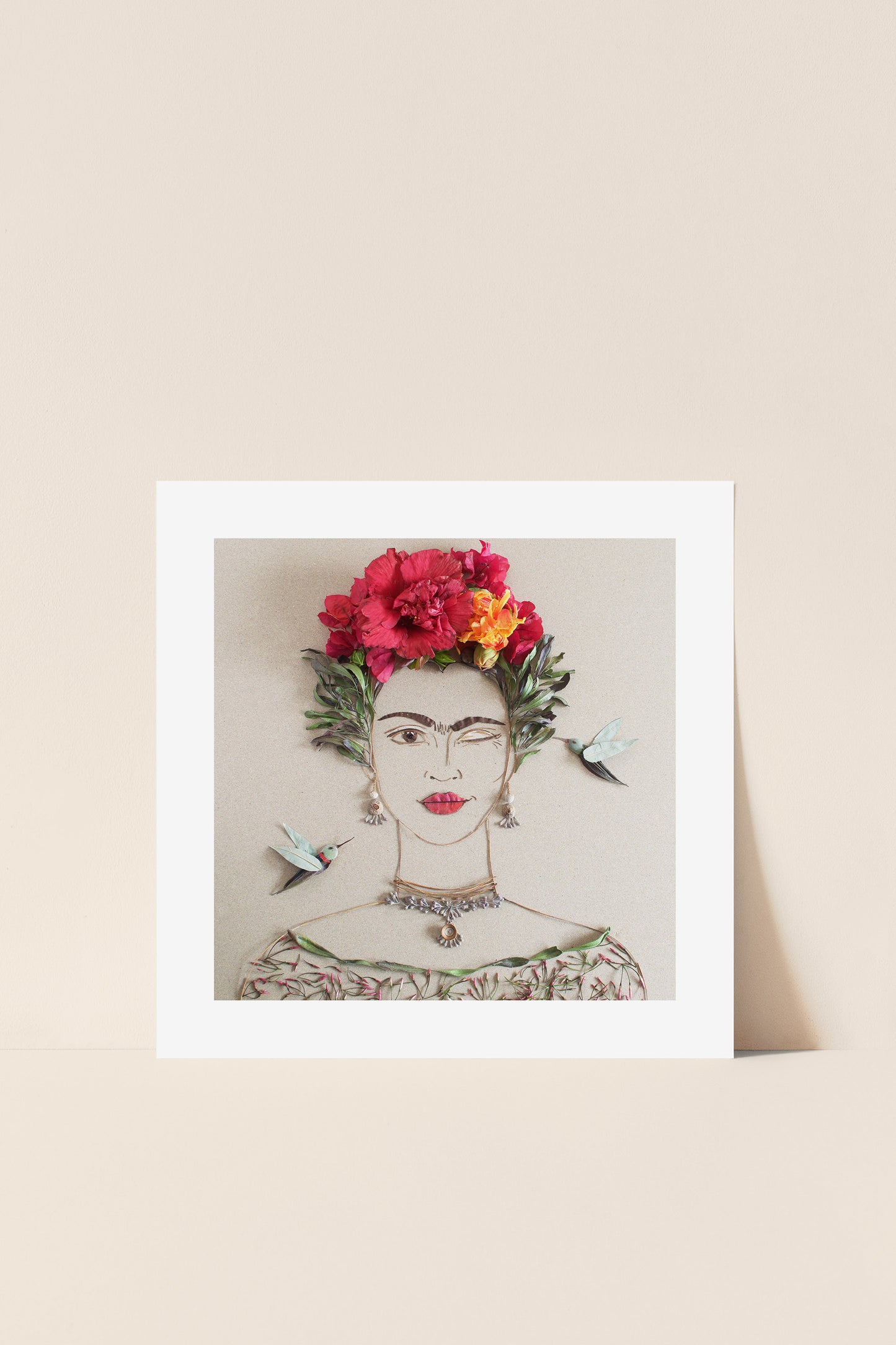 "What Would Frida Do?" Flower Print - Sister Golden