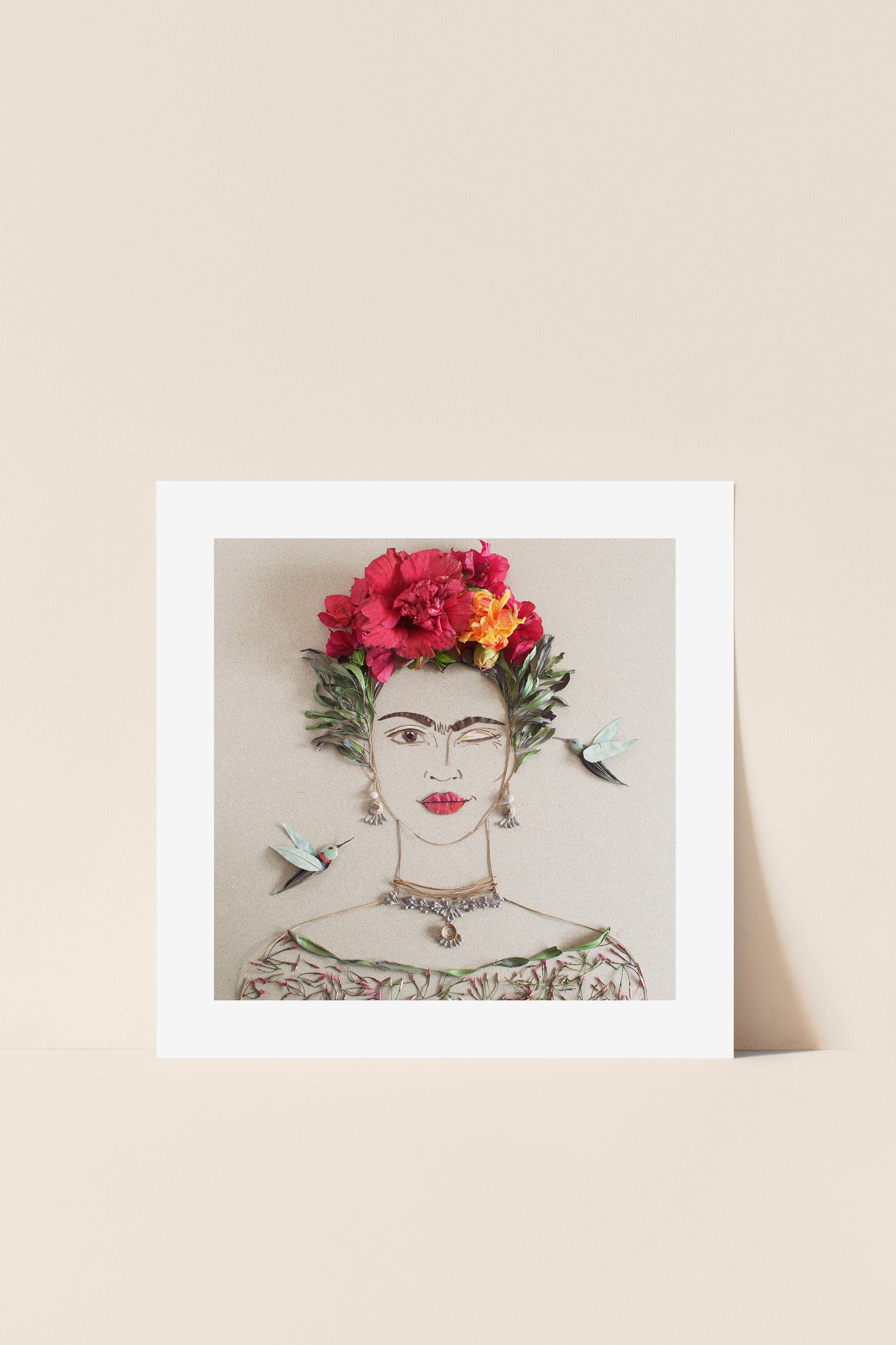 "What Would Frida Do?" Flower Print - Sister Golden