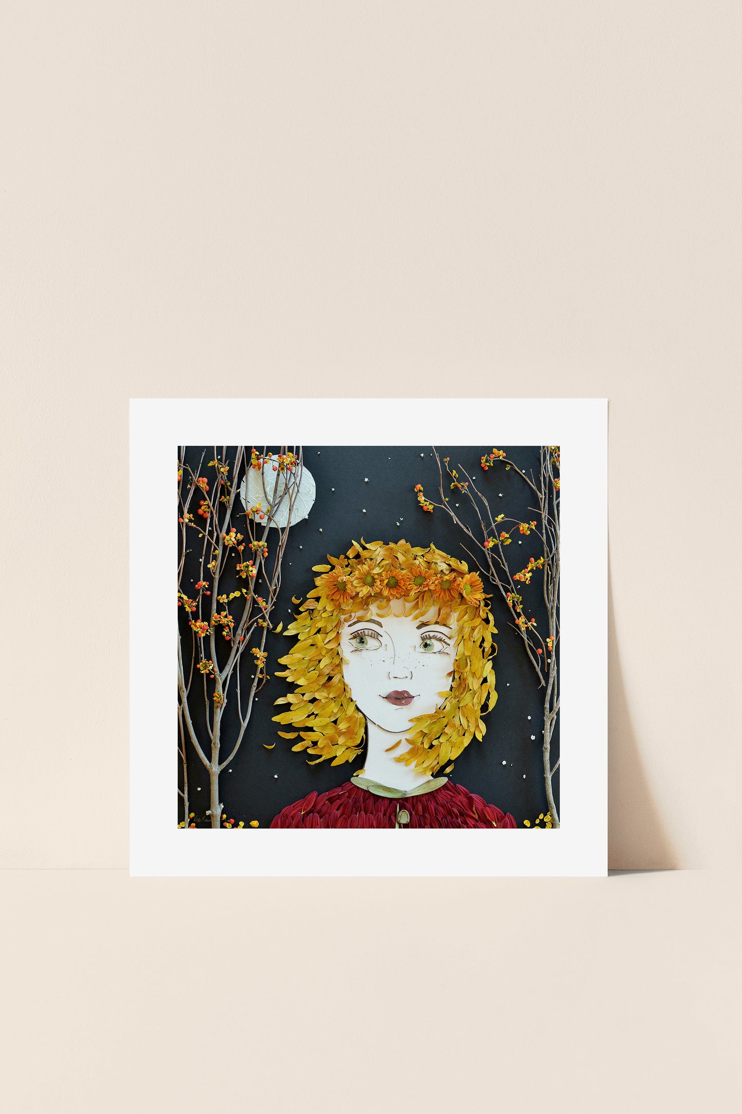 "Hazel" Flower Print - Sister Golden