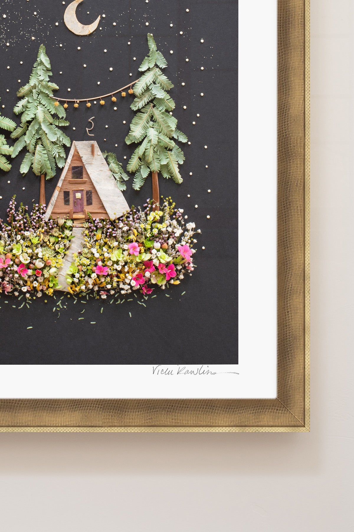 "A-Frame" Flower Print