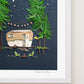 "Adventure Awaits" Flower Print