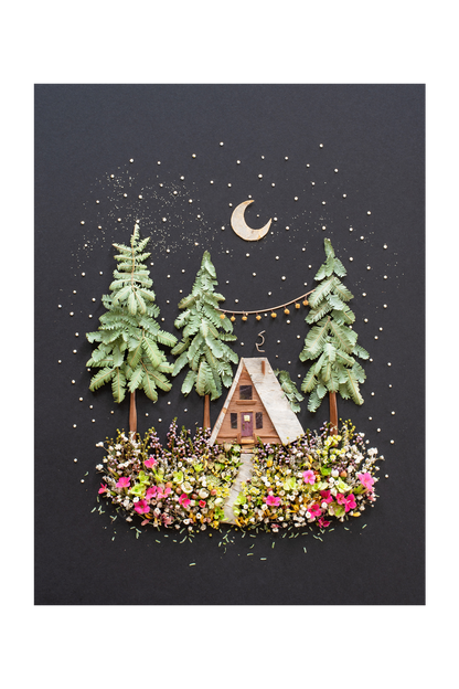 "A-Frame" Flower Print