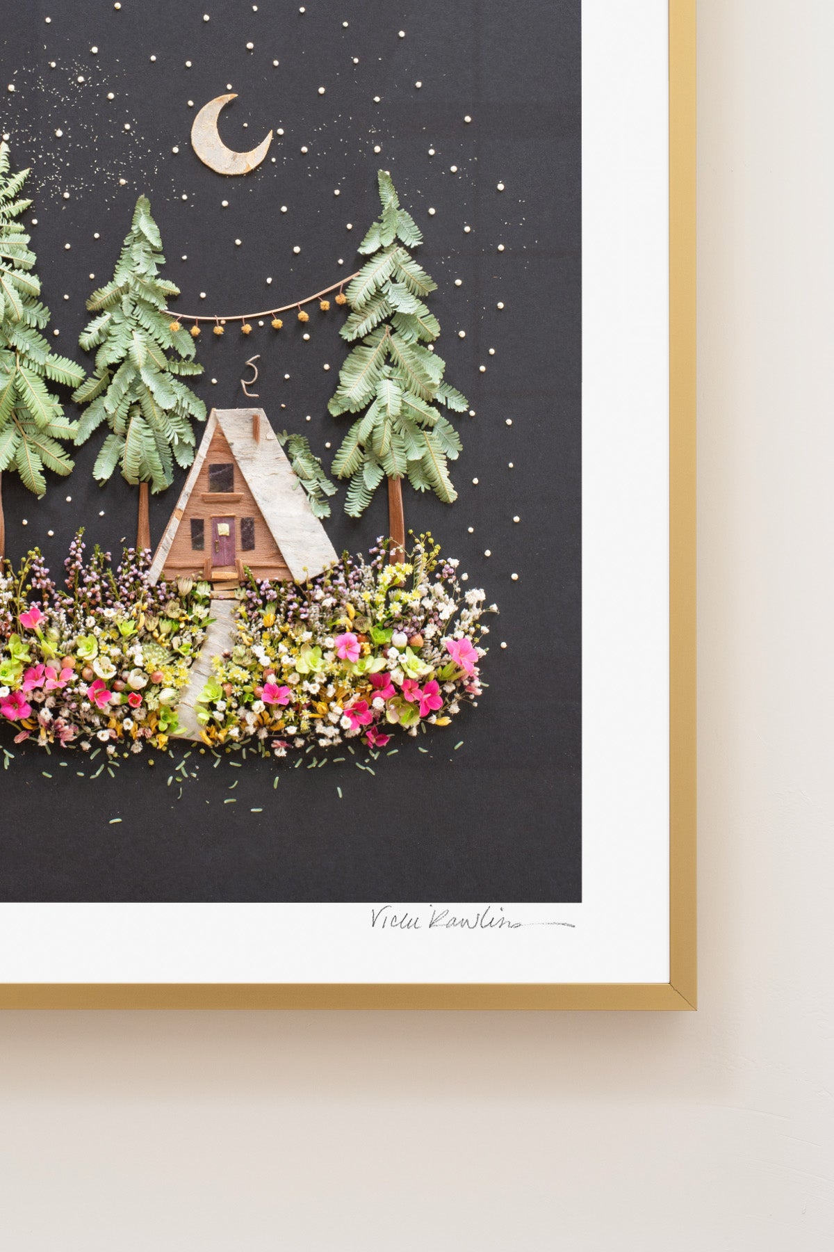 "A-Frame" Flower Print