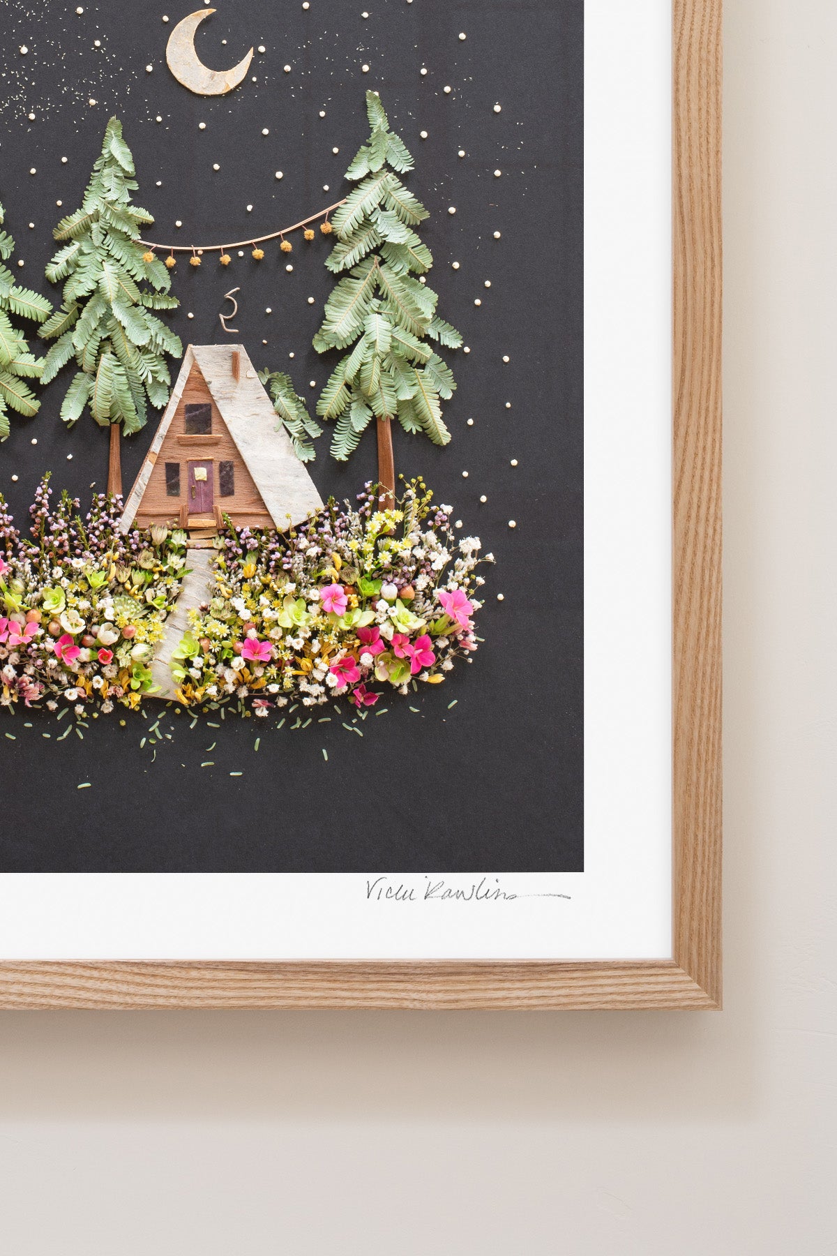 "A-Frame" Flower Print