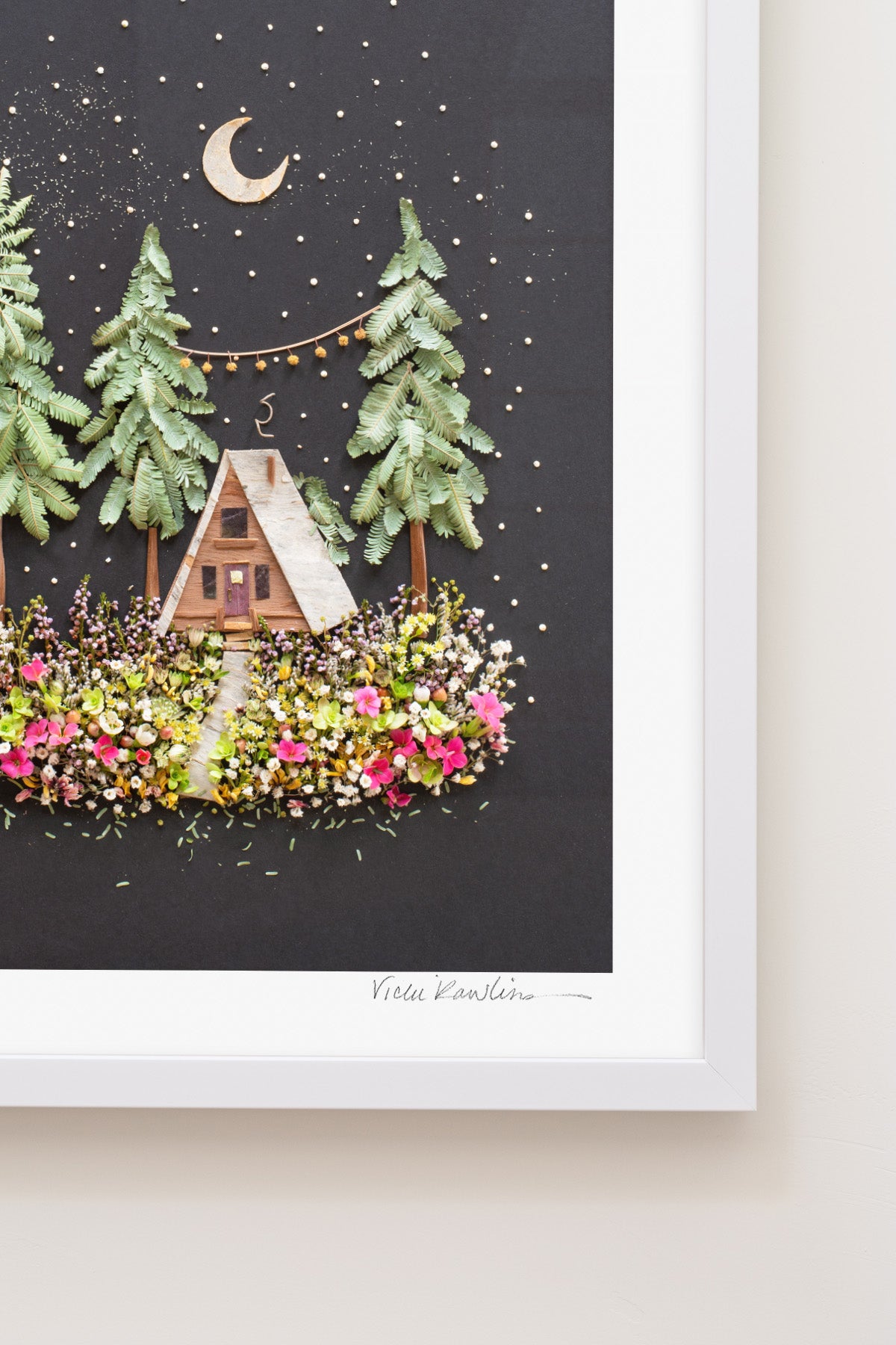 "A-Frame" Flower Print