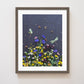 "Among the Flowers" Flower Print