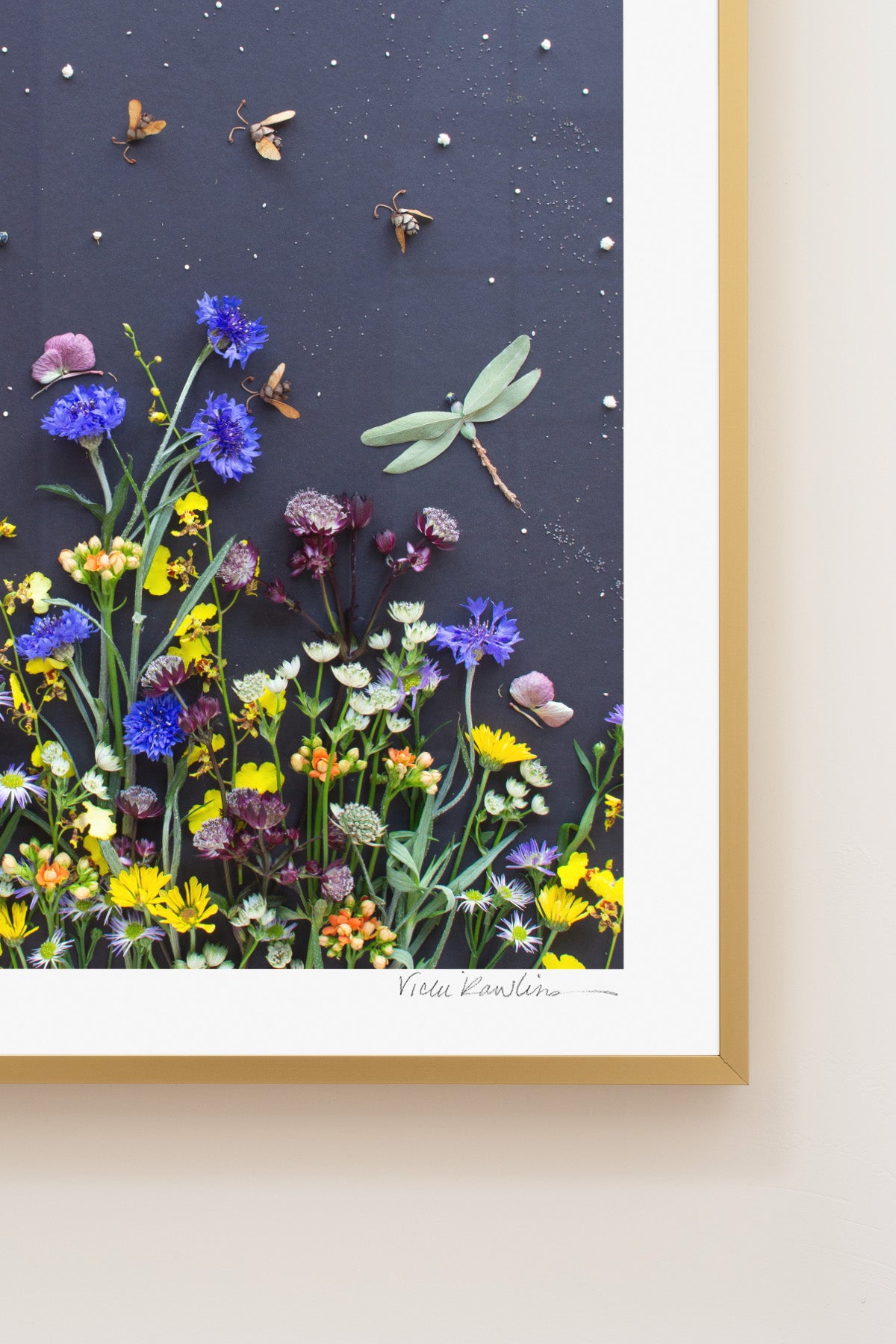 "Among the Flowers" Flower Print