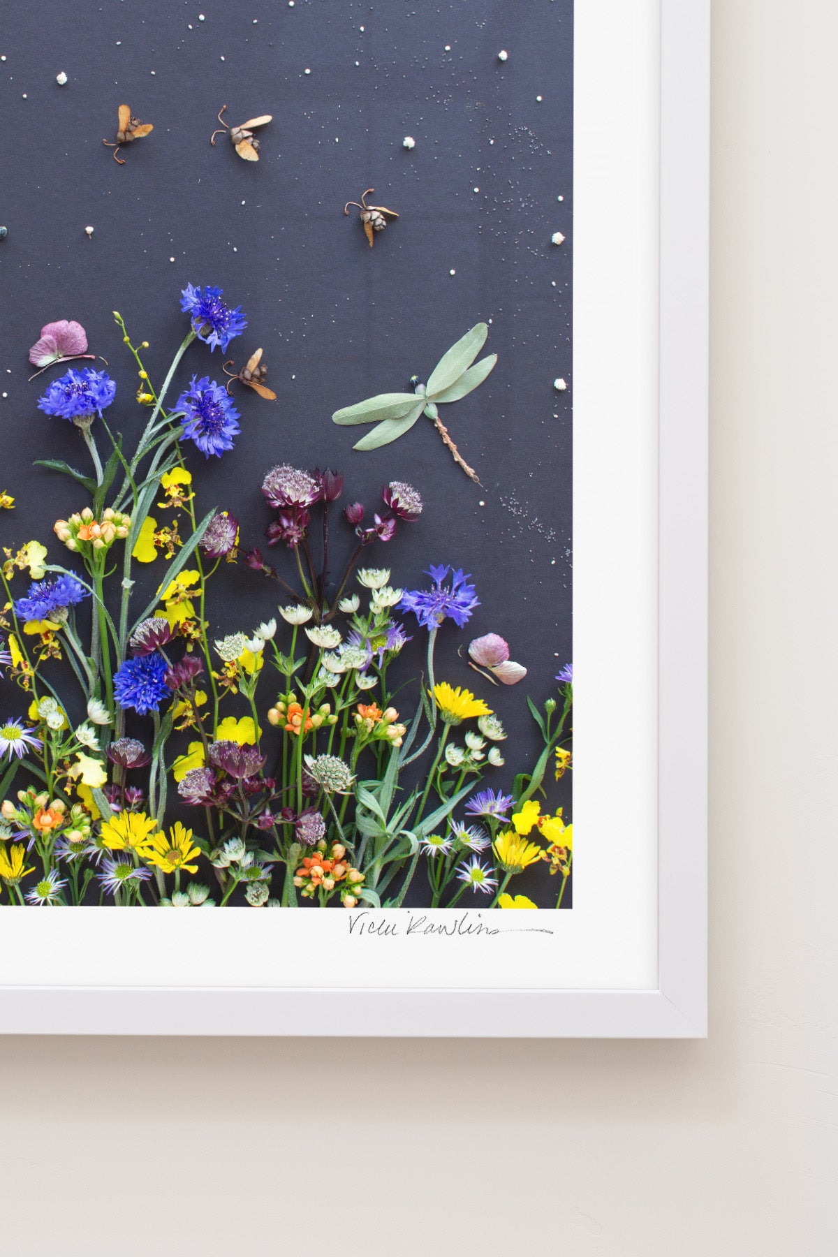 "Among the Flowers" Flower Print