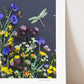 "Among the Flowers" Flower Print