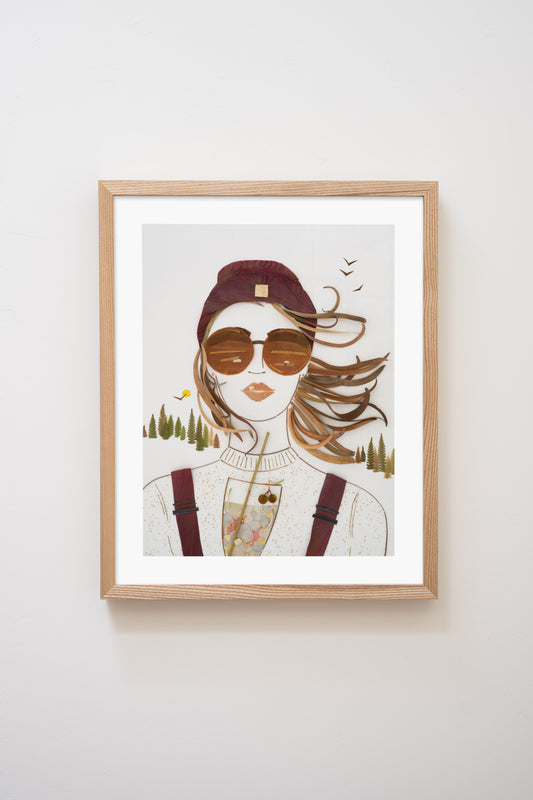 "Après Ski" Flower Print