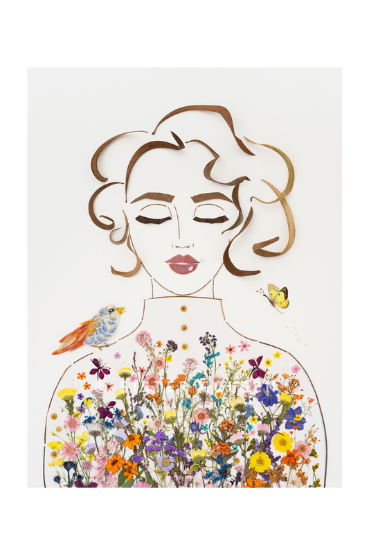 "Bloom Where You're Planted" Flower Print