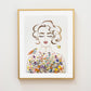 "Bloom Where You're Planted" Flower Print