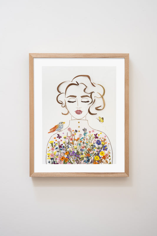 "Bloom Where You're Planted" Flower Print