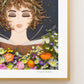 "Book Worm" Flower Print