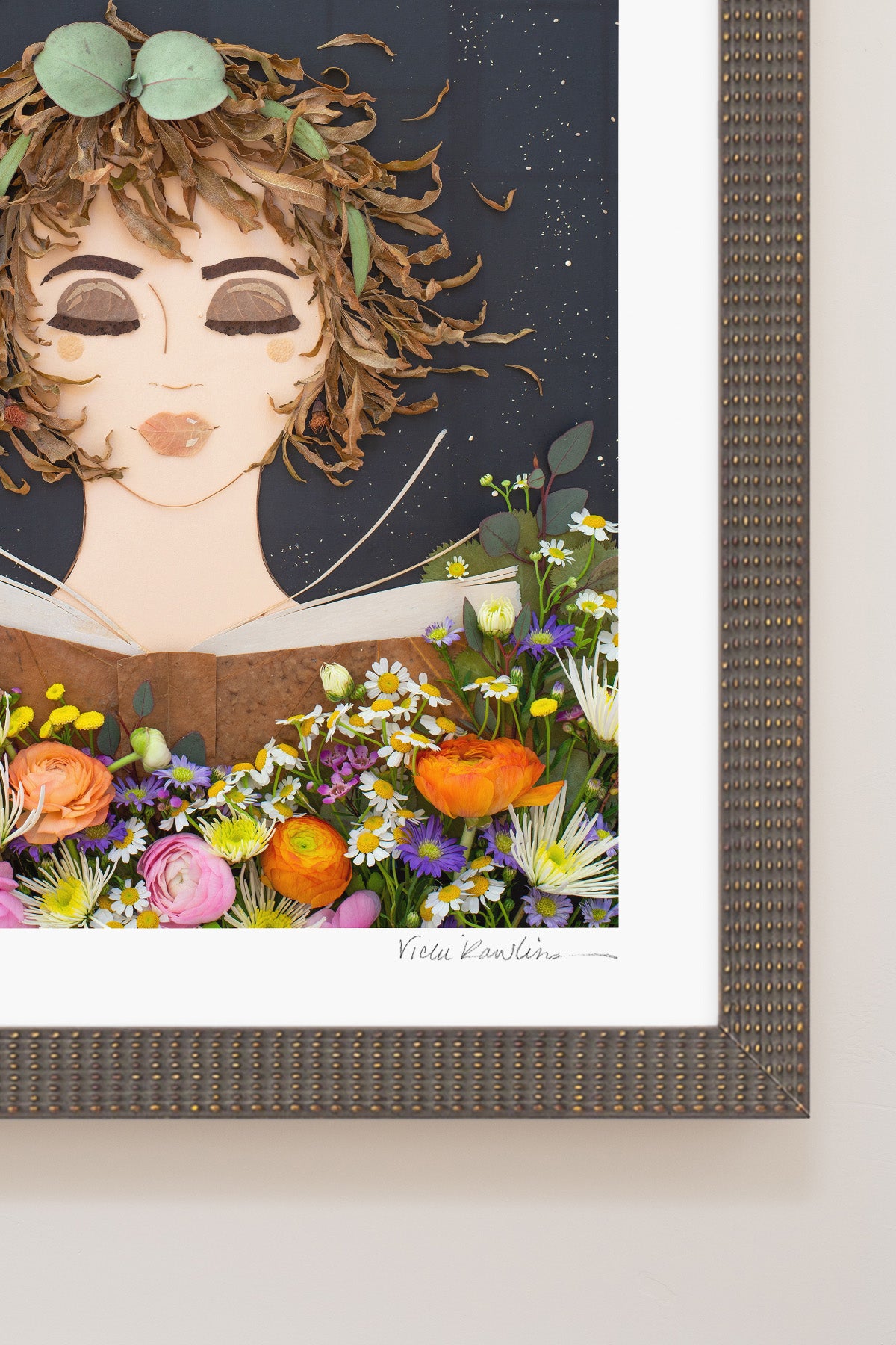 "Book Worm" Flower Print