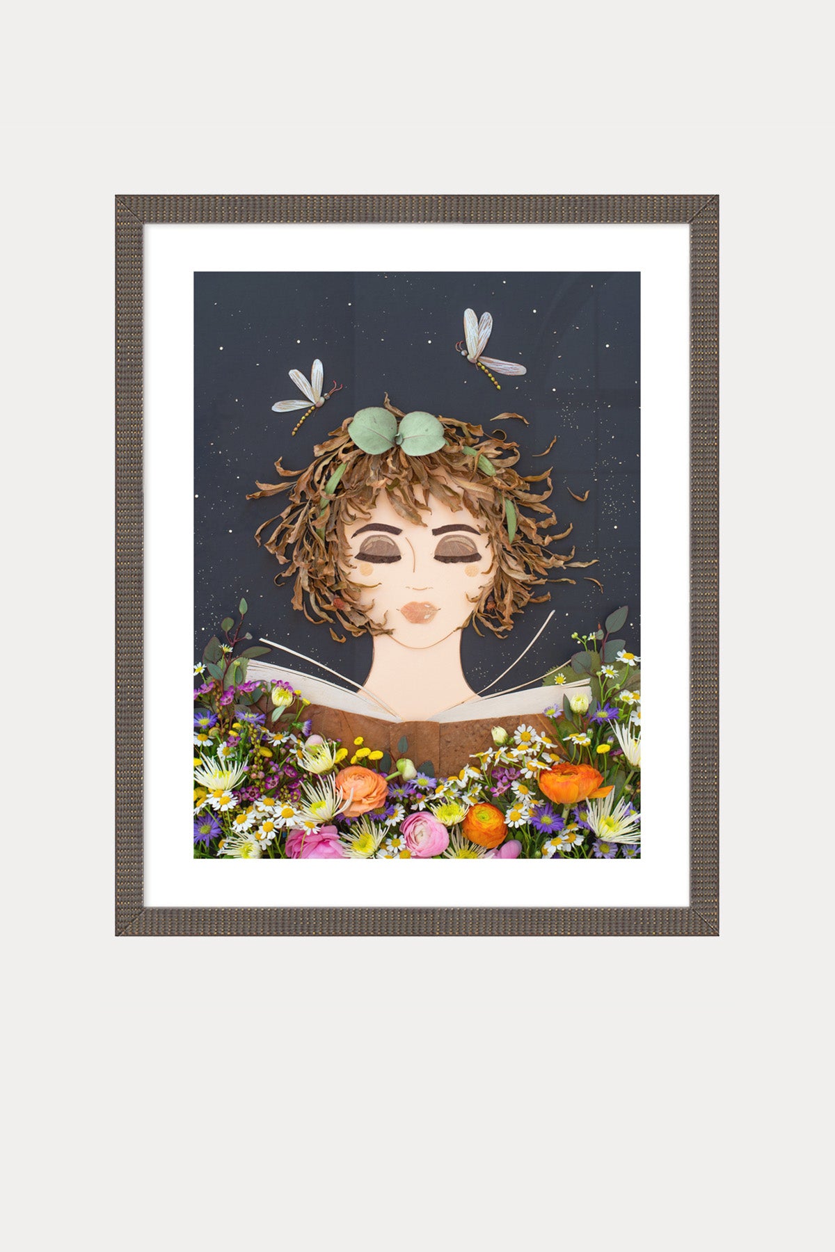 "Book Worm" Flower Print