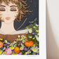 "Book Worm" Flower Print