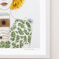"But First, Coffee" Flower Print