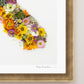 "California" Flower Print