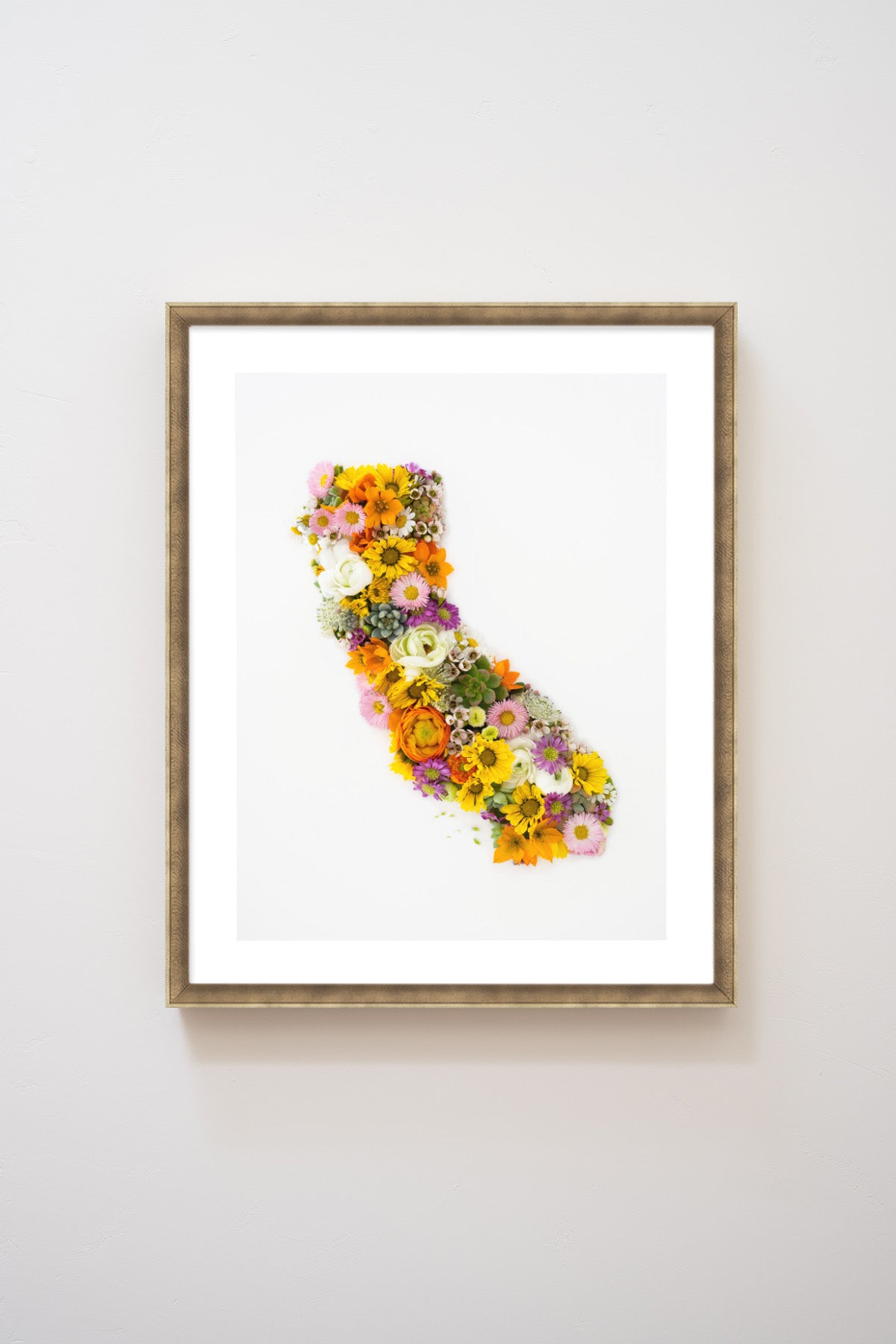 "California" Flower Print