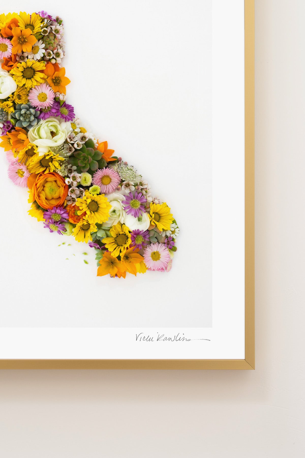 "California" Flower Print