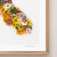 "California" Flower Print