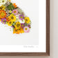 "California" Flower Print