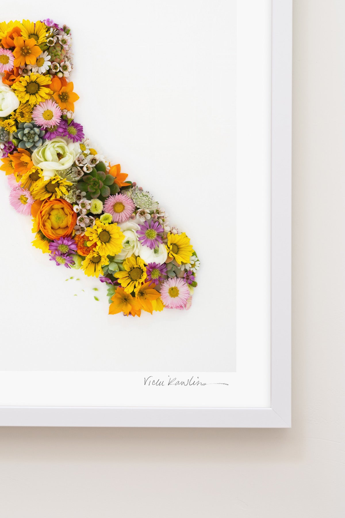 "California" Flower Print