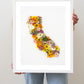 "California" Flower Print