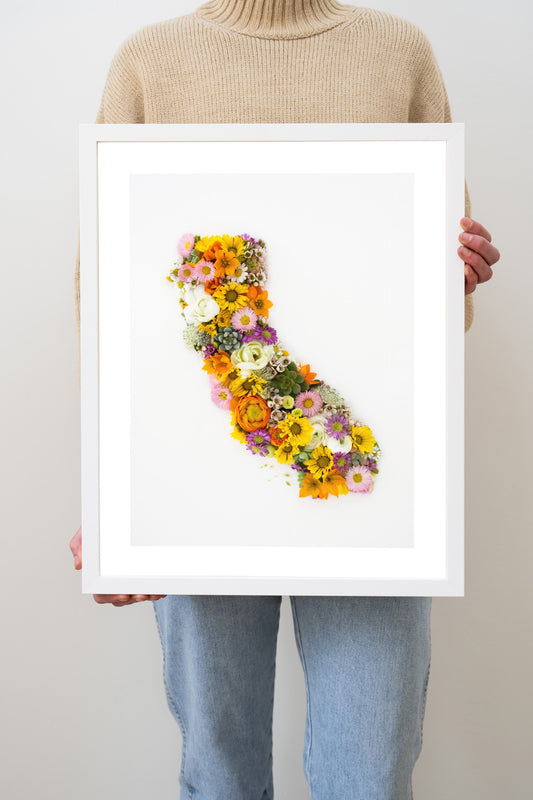 "California" Flower Print