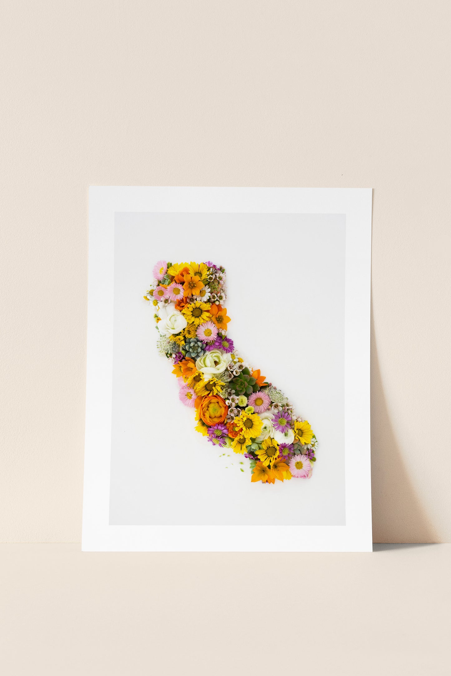 "California" Flower Print