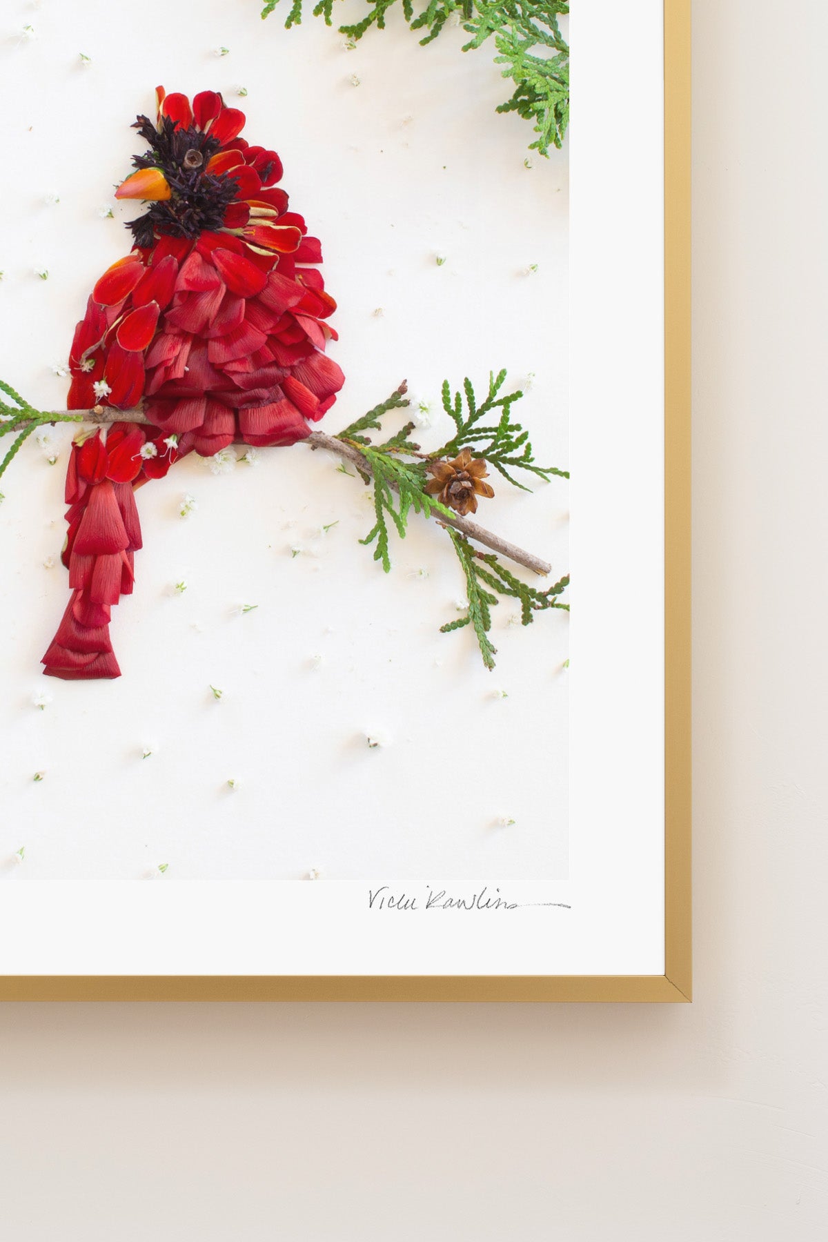 "Cardinal" Flower Print