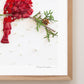 "Cardinal" Flower Print