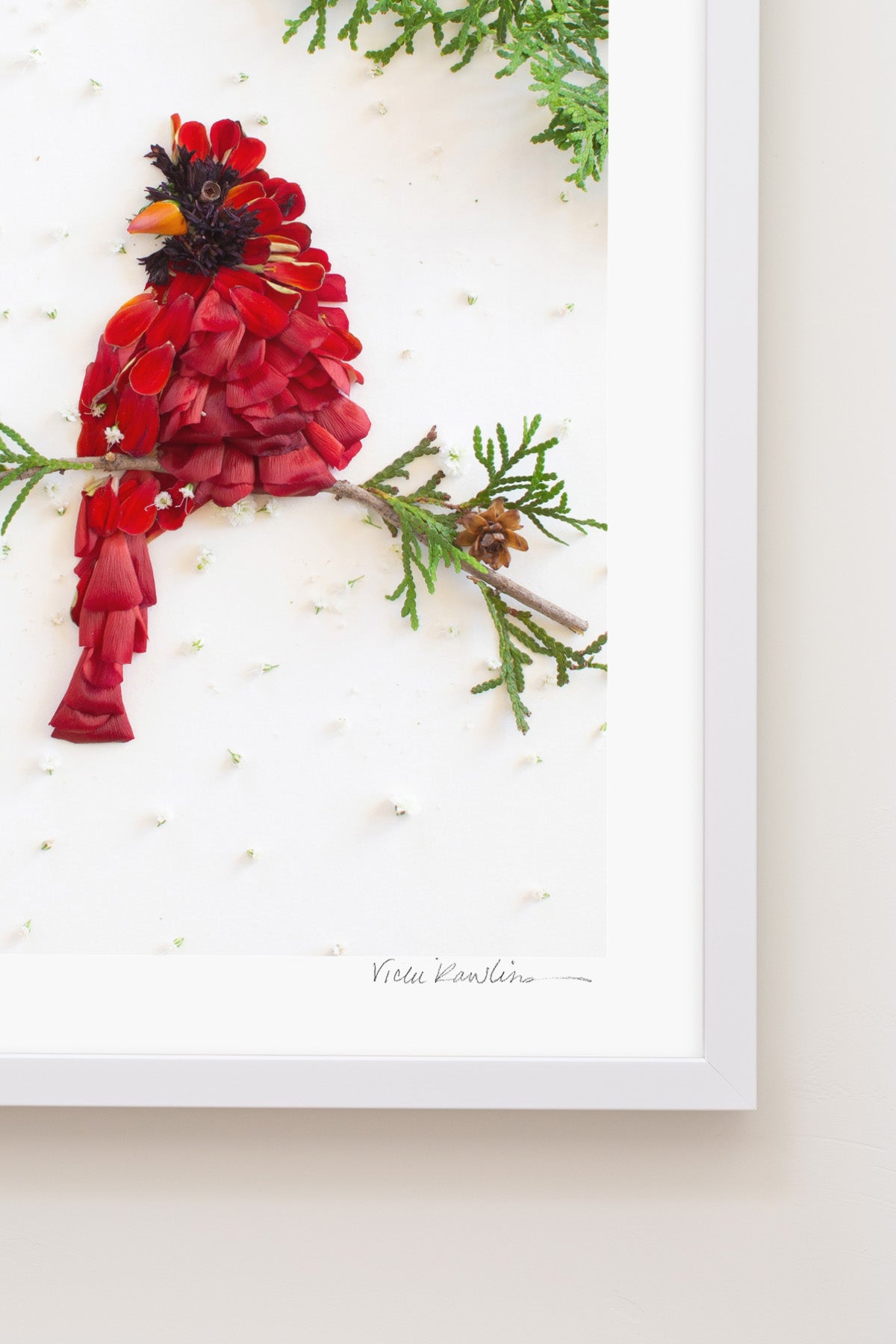 "Cardinal" Flower Print