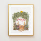 "Cottage Garden" Flower Print