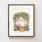 "Cottage Garden" Flower Print